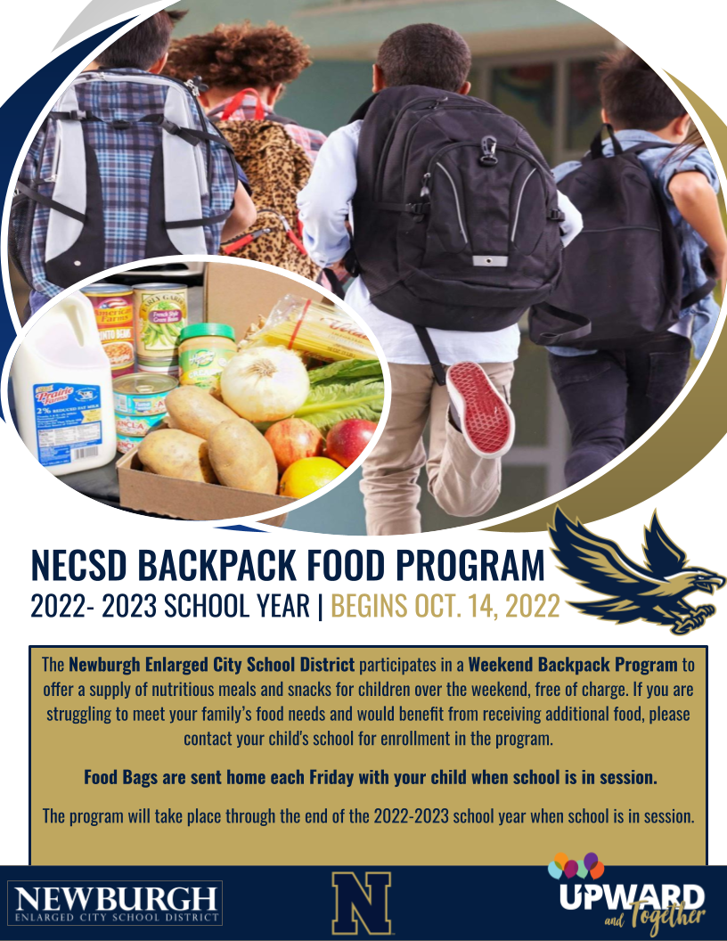NECSD BACKPACK FOOD PROGRAM Newburgh Free Academy NECSD